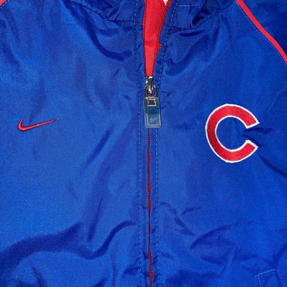 NIKE Chicago CUBS Windbreaker Jacket Hooded 12M 12 Months Genuine Merchandise - Picture 3 of 13